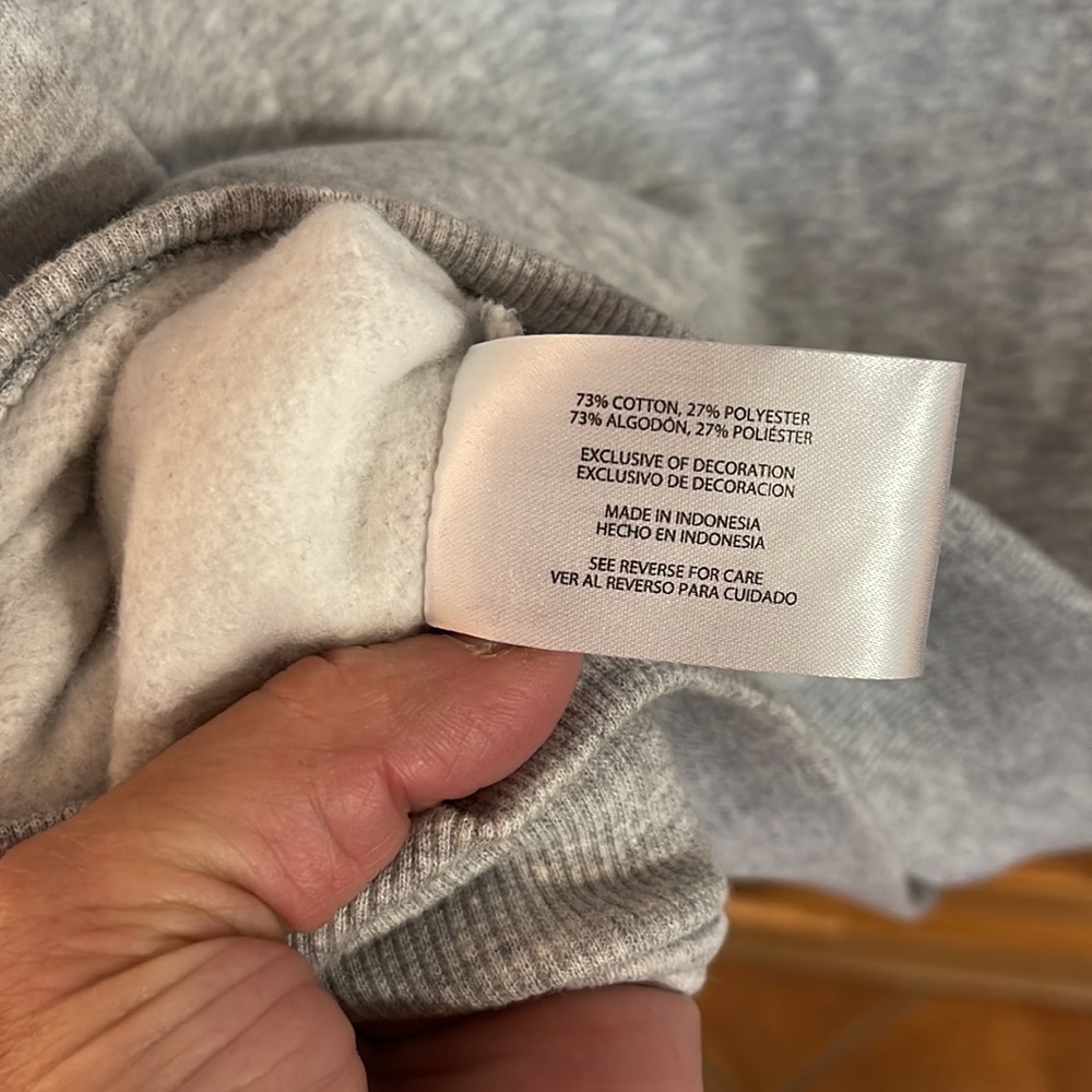 The Gap 1969 Pullover Hoodie Sweatshirt - Gray, Unisex - Picture 5 of 7